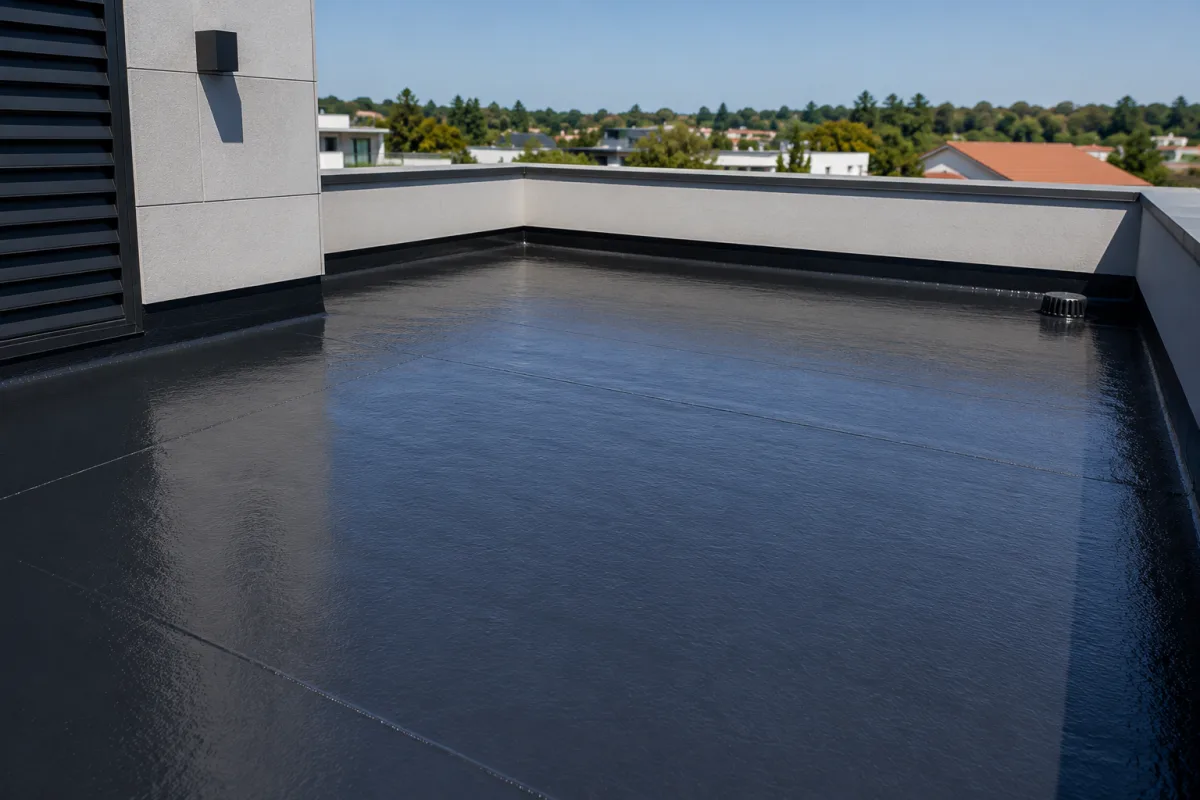 Impermeabilização de terraço concluída